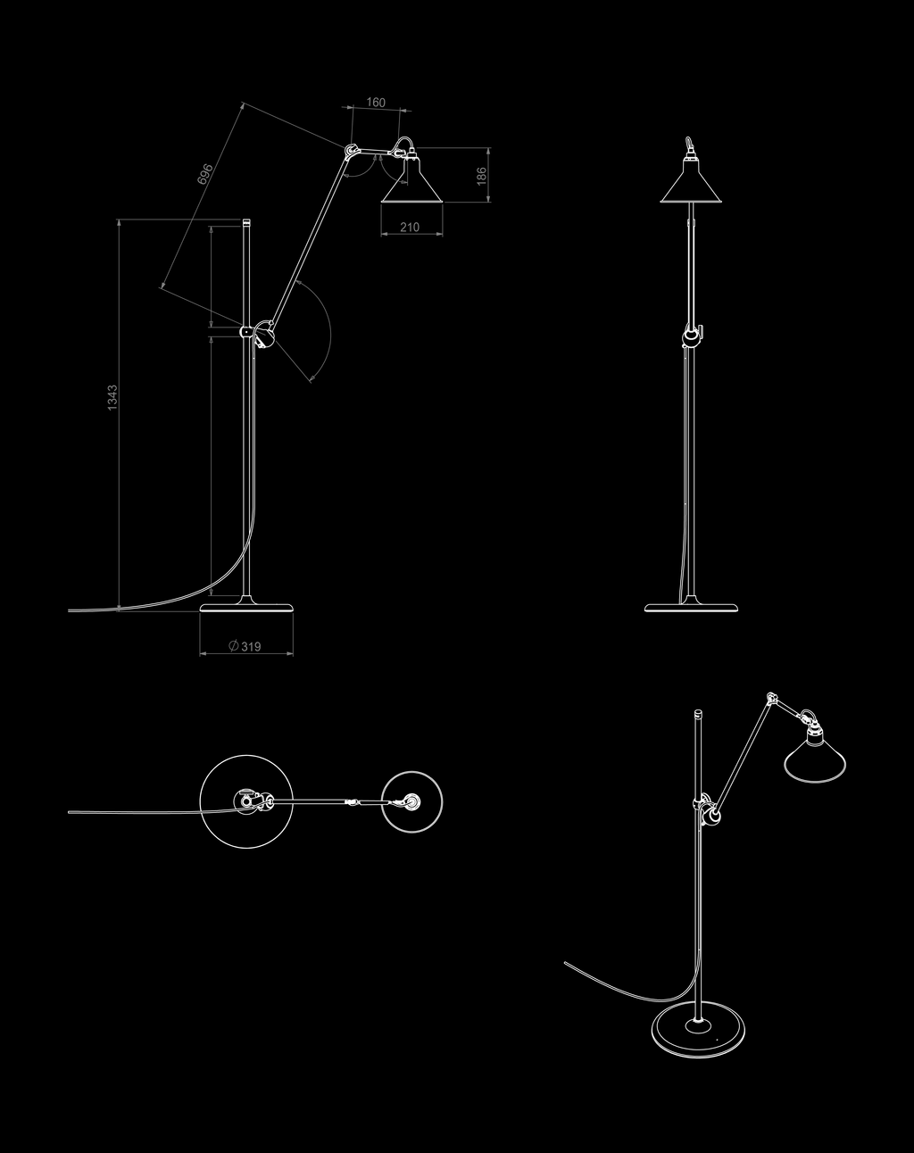 Lampe Gras N°215