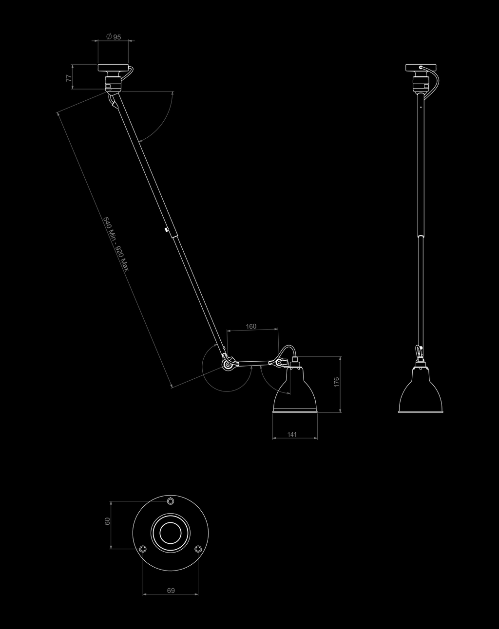 Lampe Gras N°302
