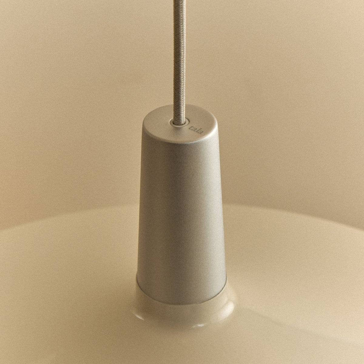 Bower Pendant Light Large in Oyster White