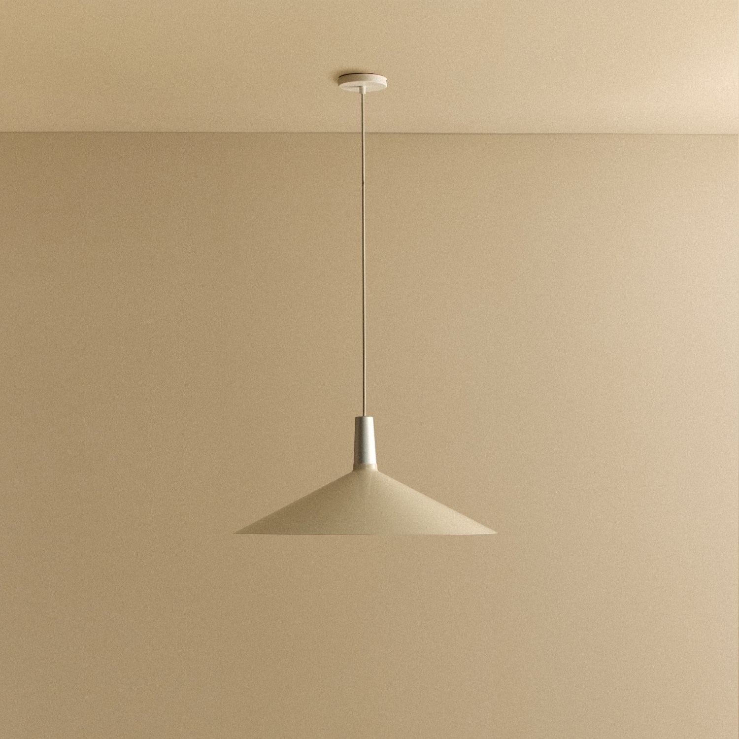 Bower Pendant Light Large in Oyster White