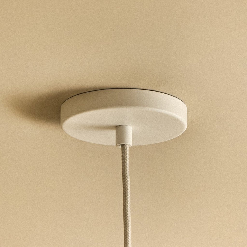 Bower Pendant Light Medium in Yellow + Sphere IV