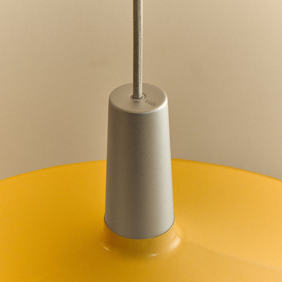 Bower Pendant Light Large in Yellow + Oval II