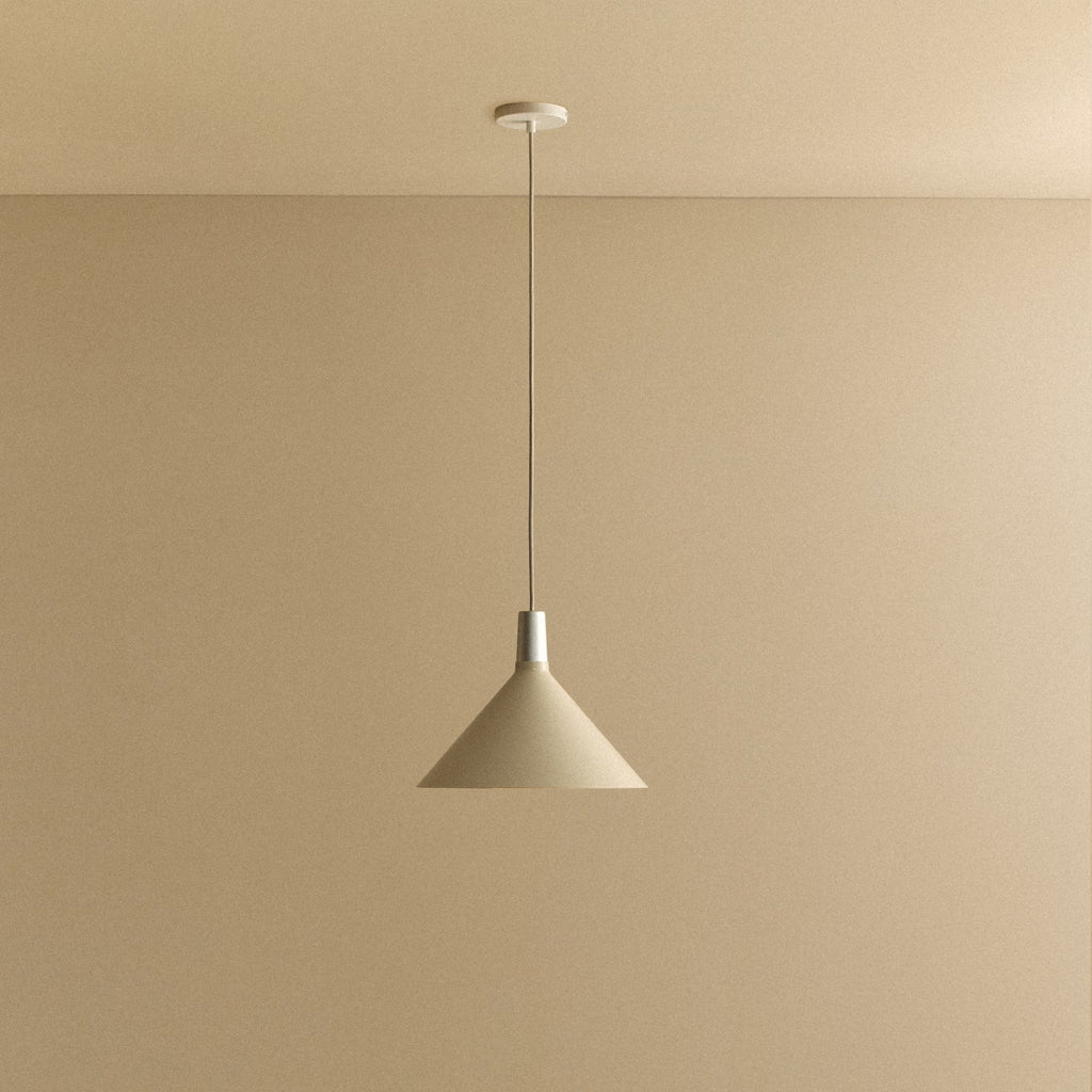 Bower Pendant Light Medium in Oyster White