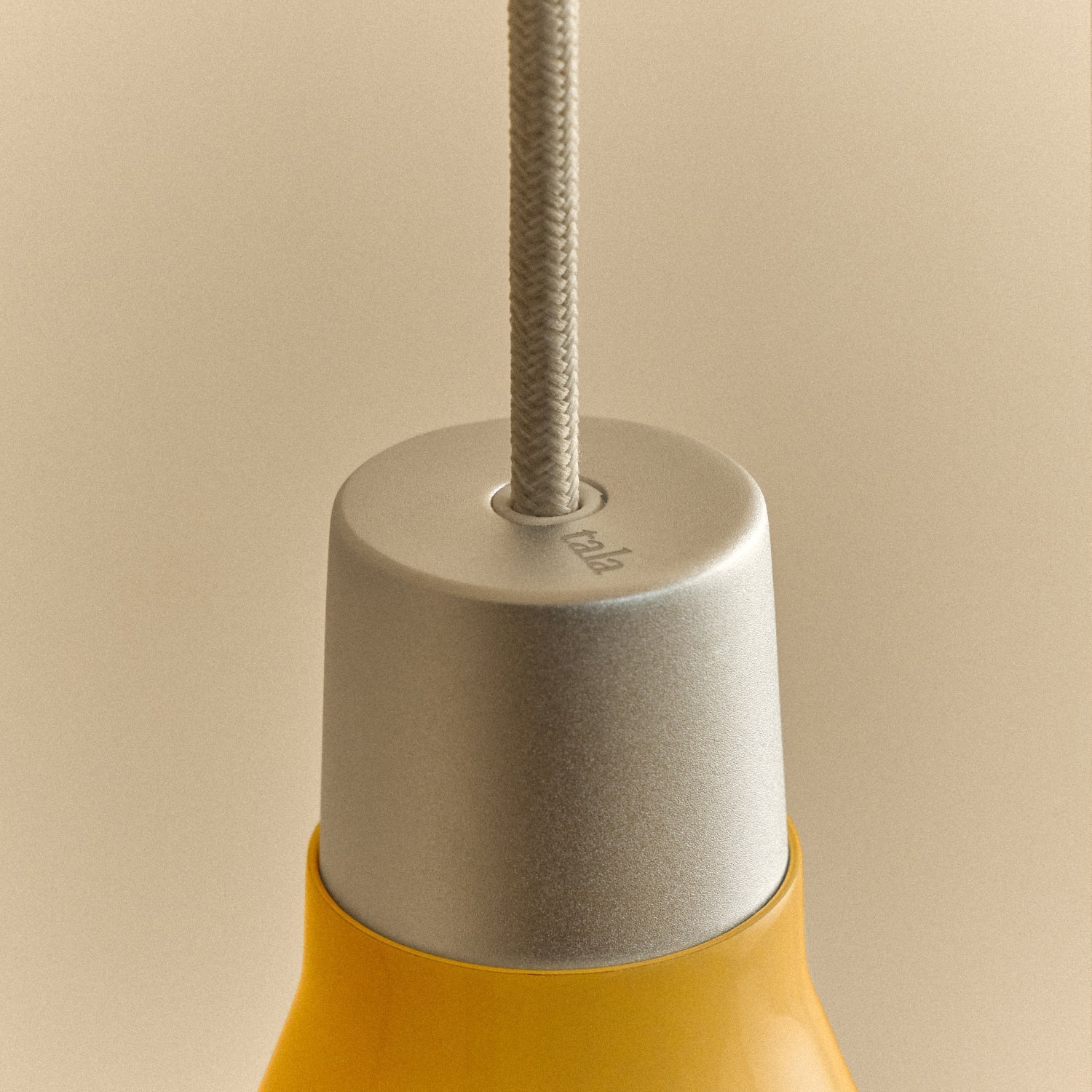 Bower Pendant Light Small in Yellow + Sphere III