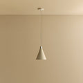 Bower Pendant Light Small in Oyster White + Sphere III