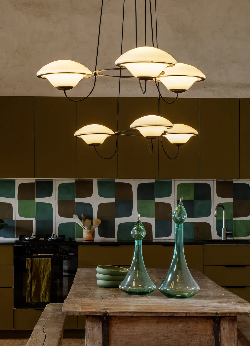 In The Air ×3 pendant lamp – overhead view