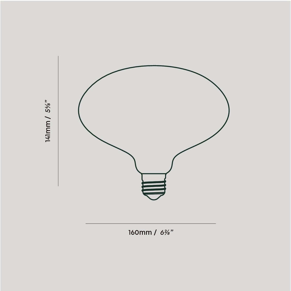 Oval Dim to Warm Plug-In Pendant in Graphite