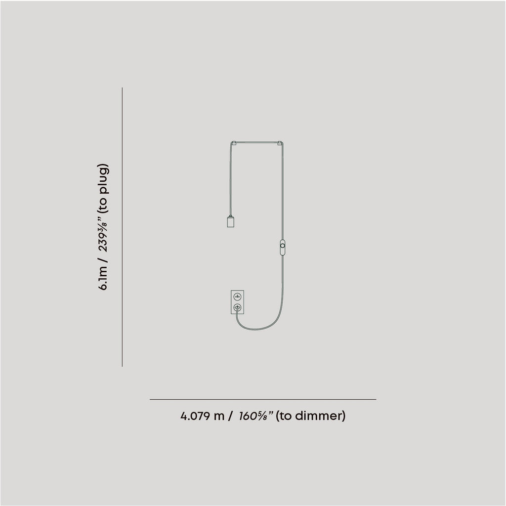 Oblo Plug-In Pendant in Graphite