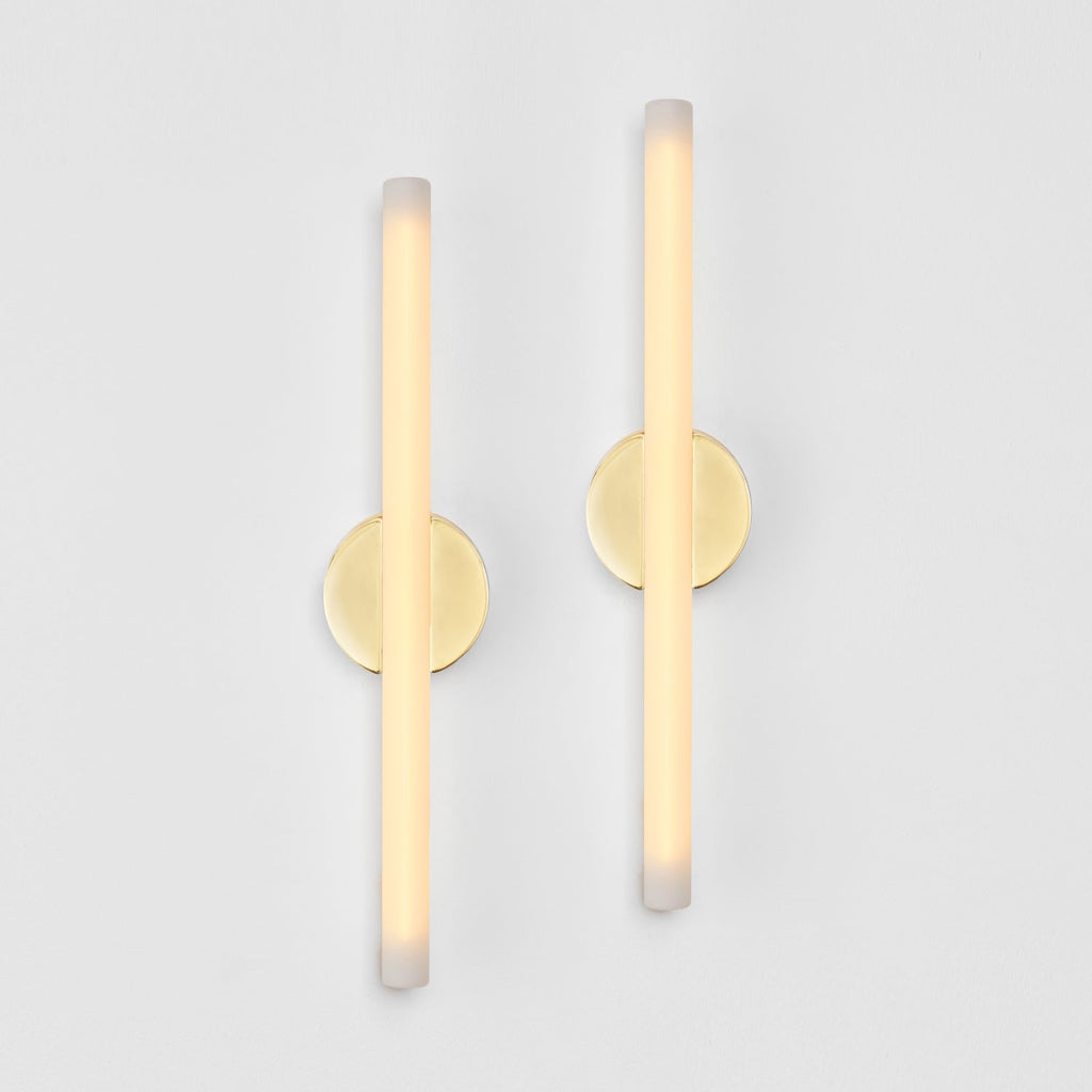 Kilter 1.0 Wall Light in Solid Brass - Set of 2