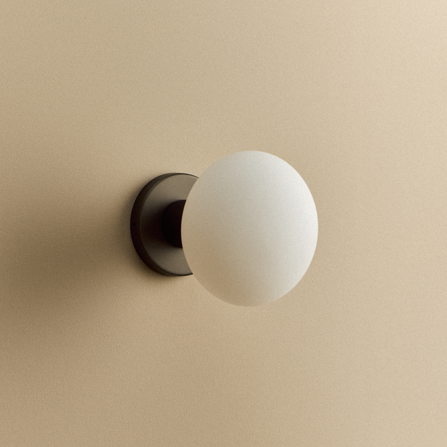 Lochan Wall Light in Graphite + Oval Dim to Warm