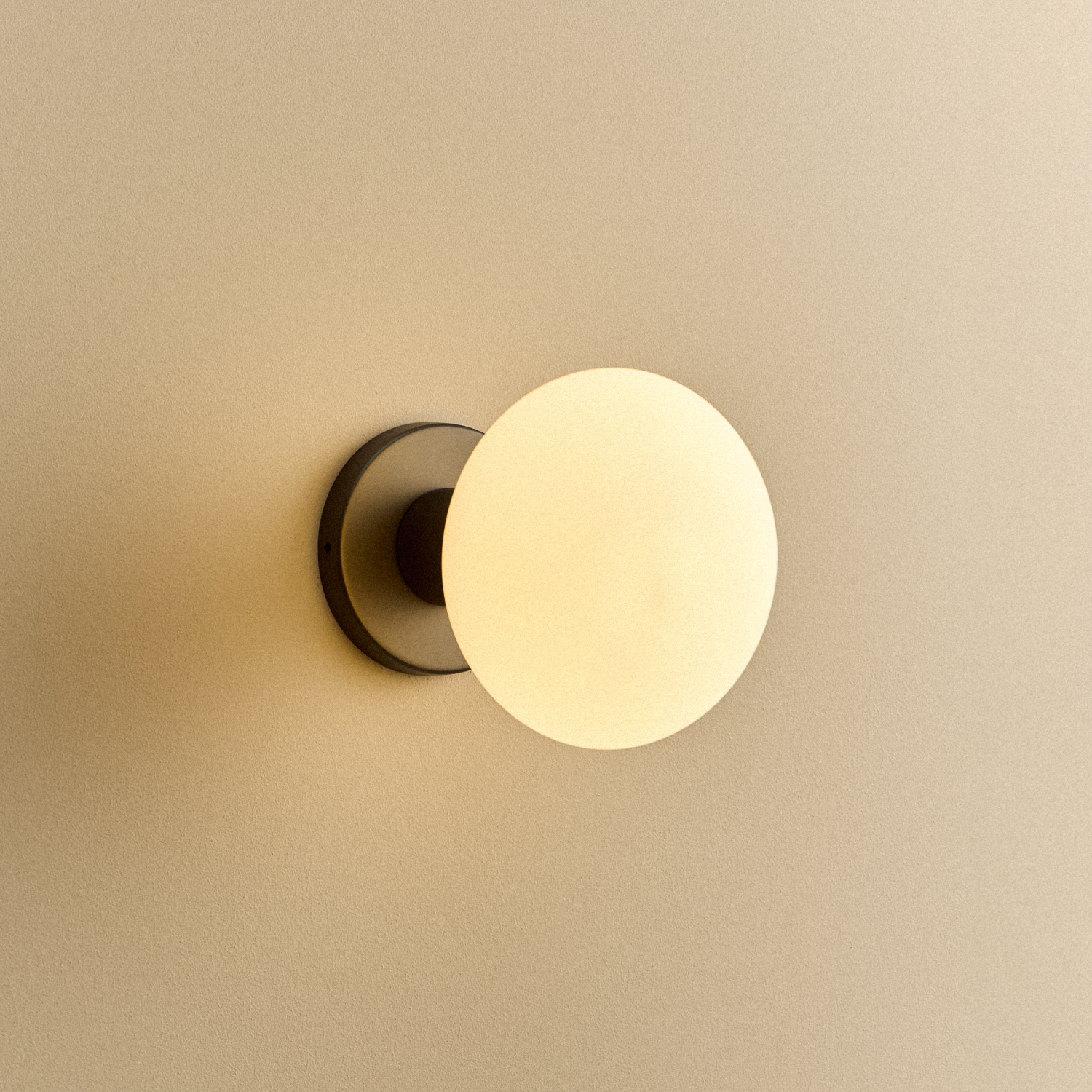 Lochan Wall Light in Graphite + Oval Dim to Warm