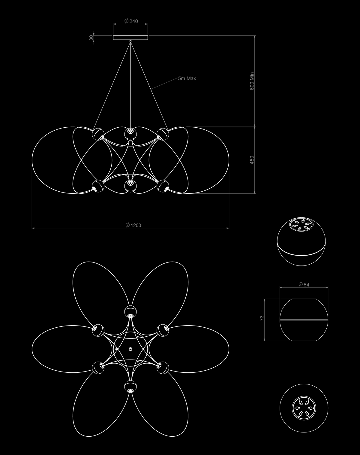 Munari 6 dimension drawing