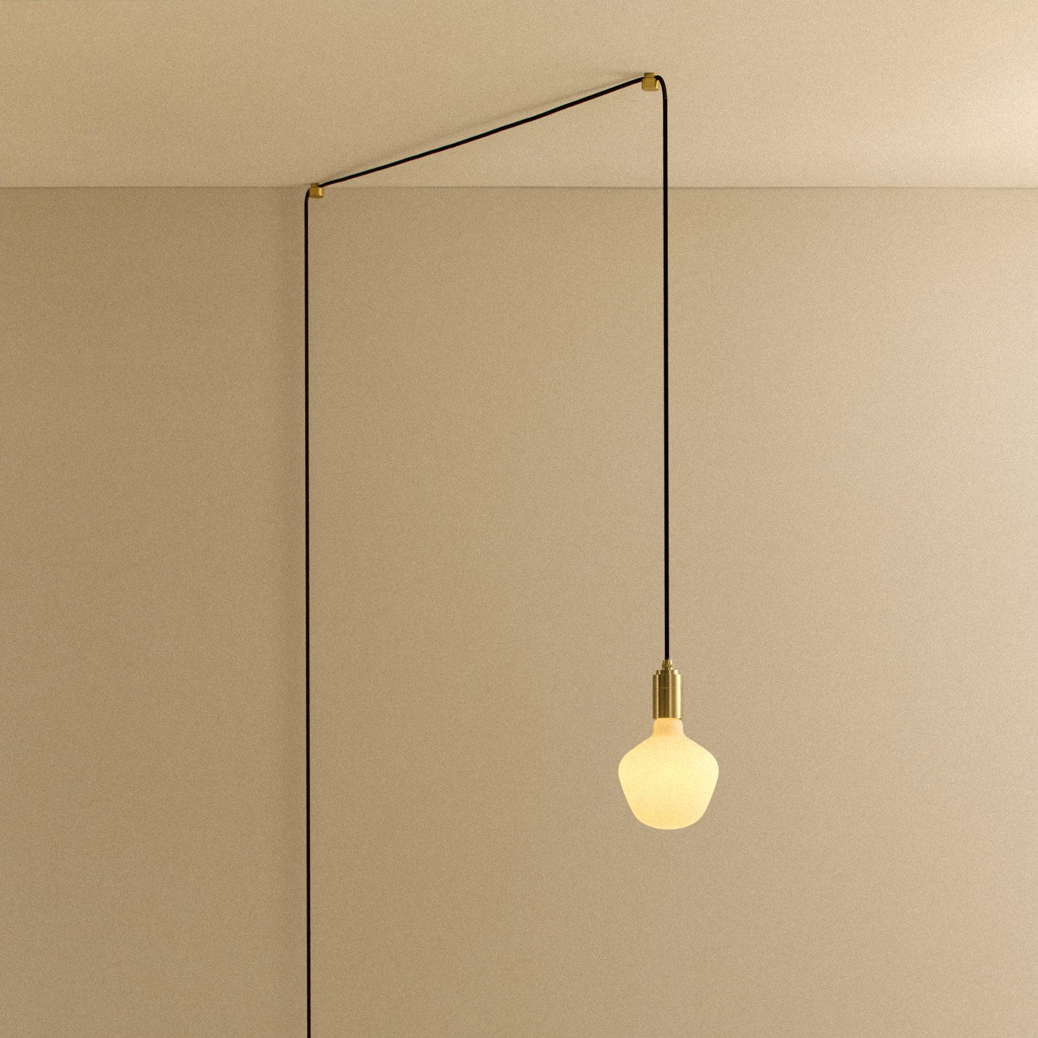Enno Plug-In Pendant in Brass