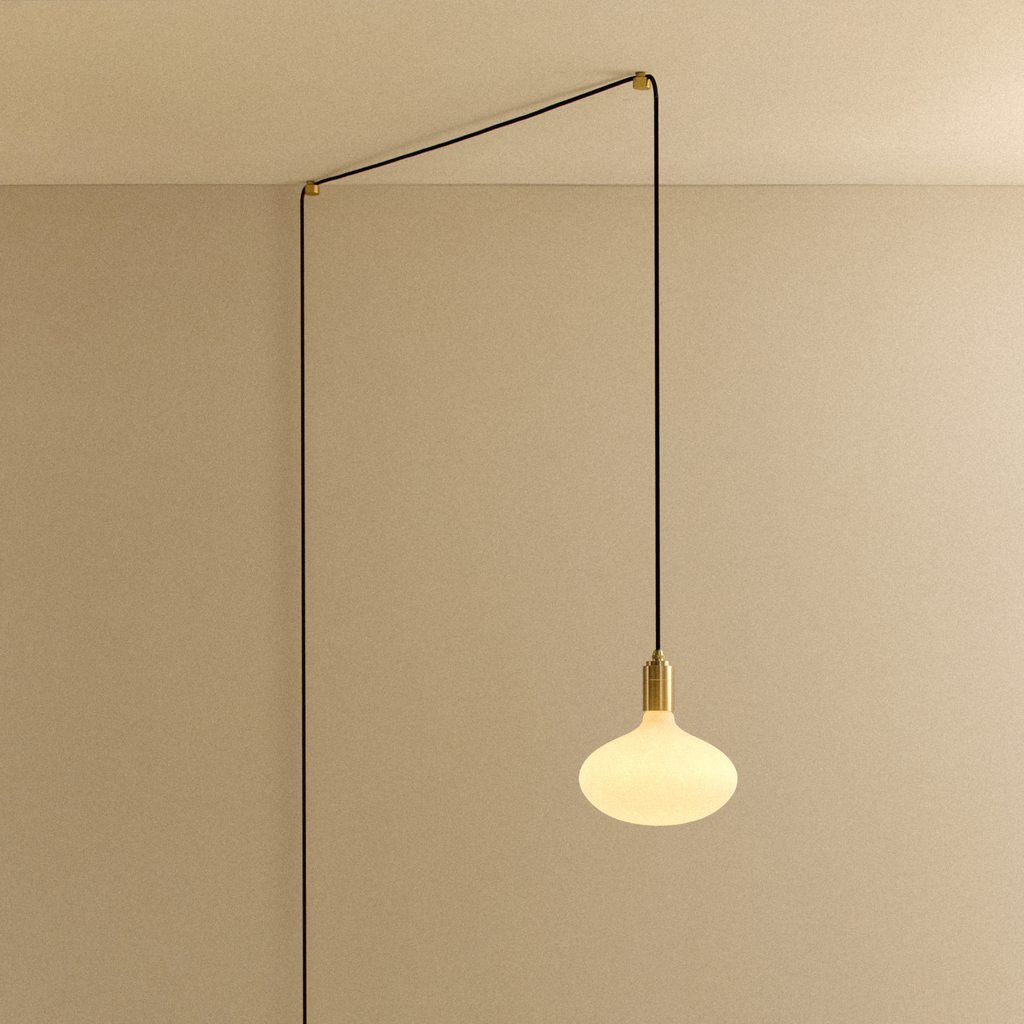 Oval II Plug-In Pendant in Brass