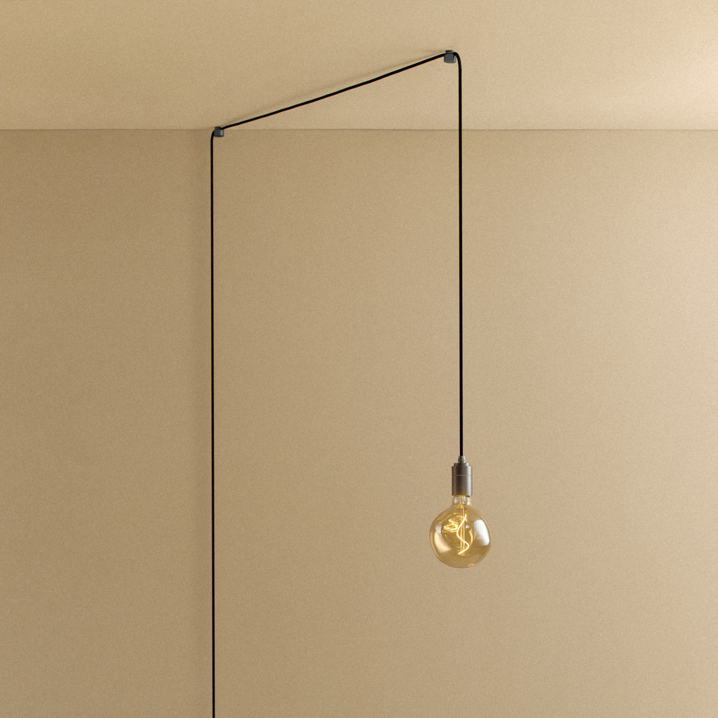 Voronoi I Plug-In Pendant in Graphite