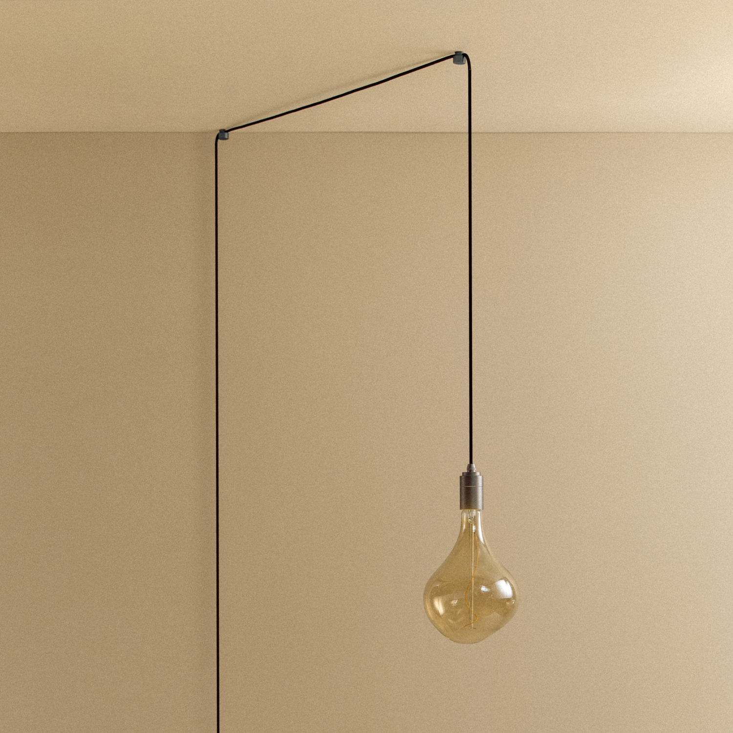 Voronoi II Plug-In Pendant in Graphite