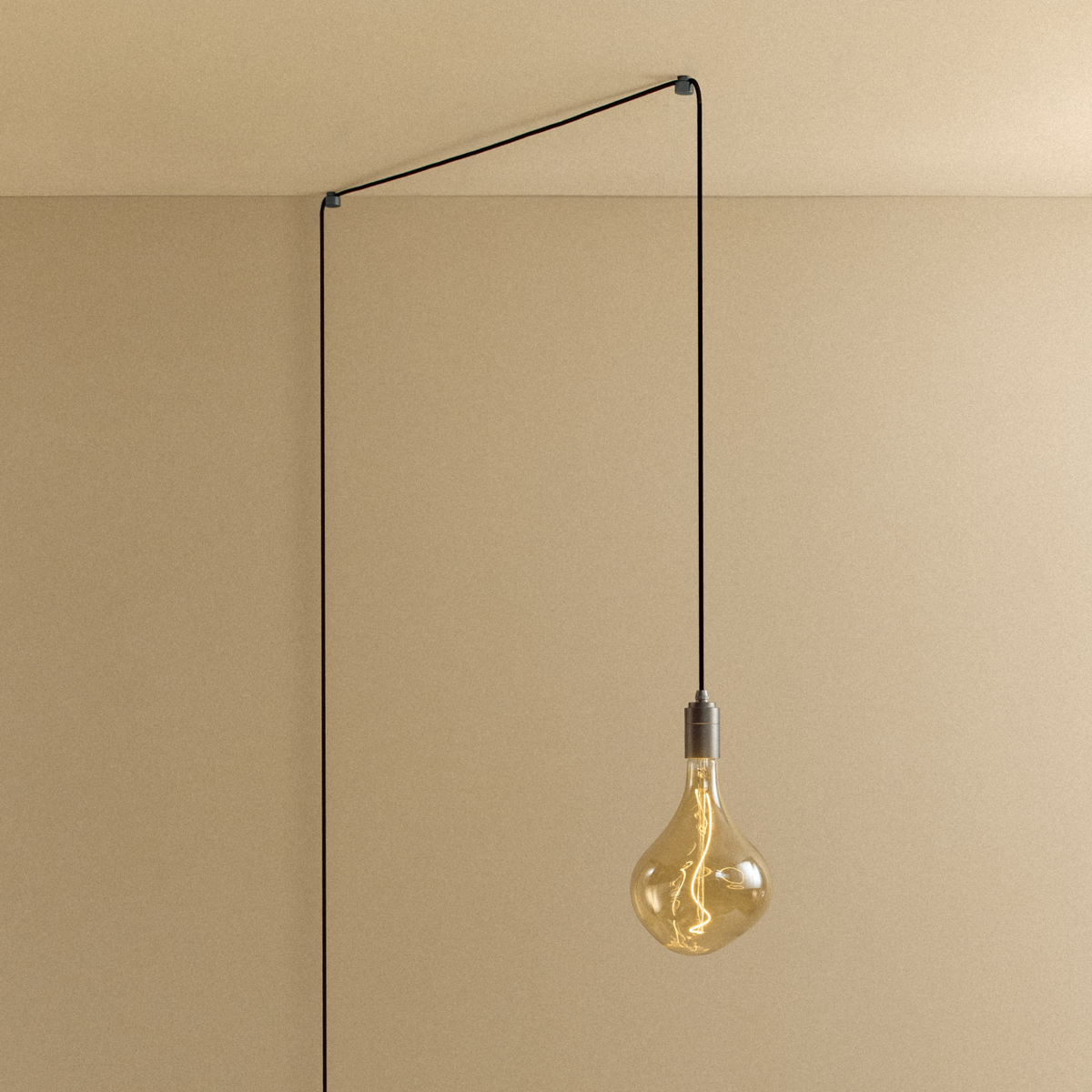 Voronoi II Plug-In Pendant in Graphite