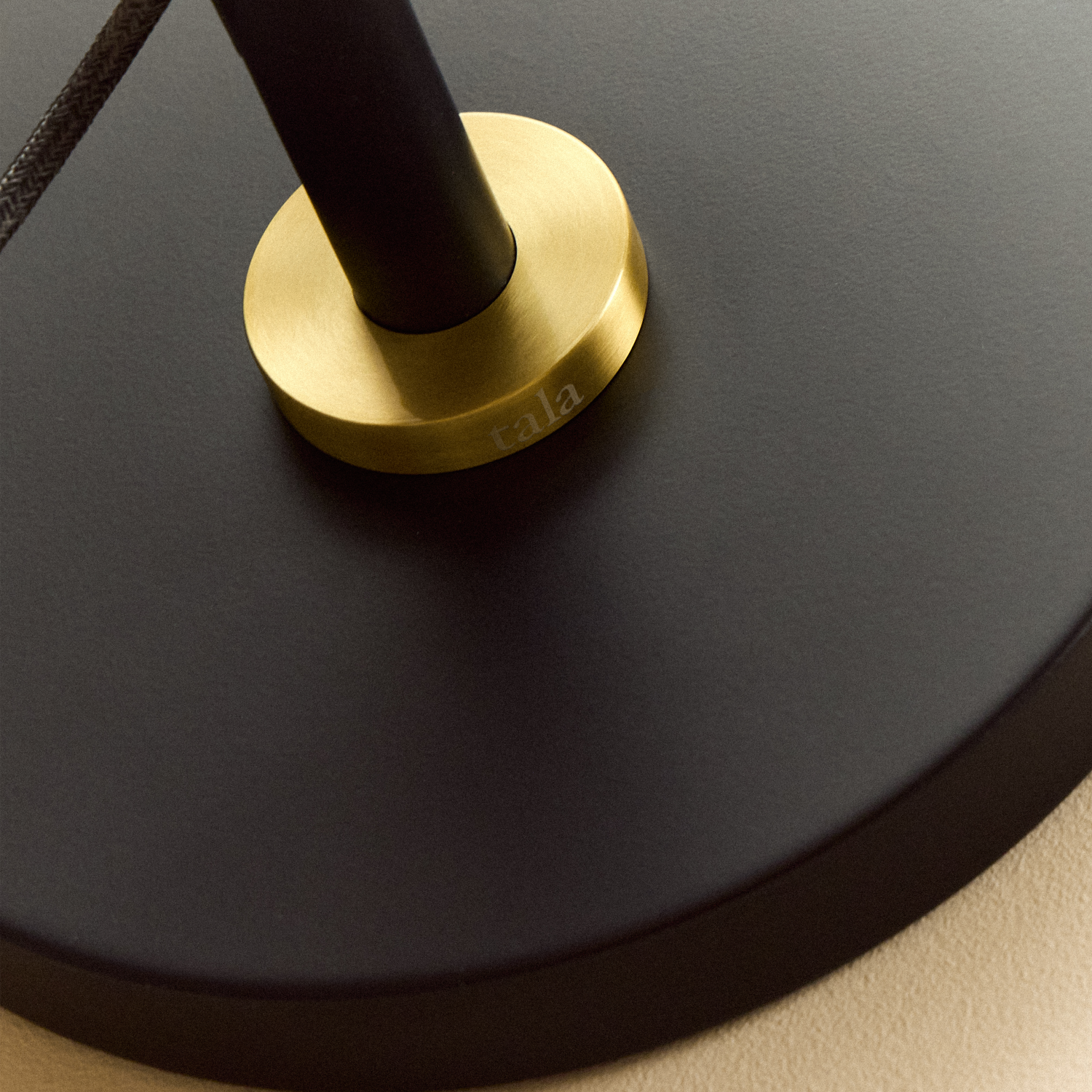 Poise Adjustable Floor Lamp in Brass + Sphere V