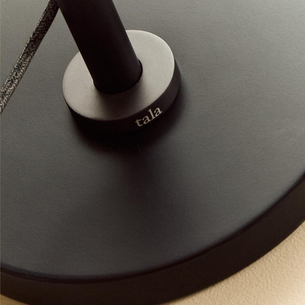 Poise Adjustable Floor Lamp in Graphite + Sphere V
