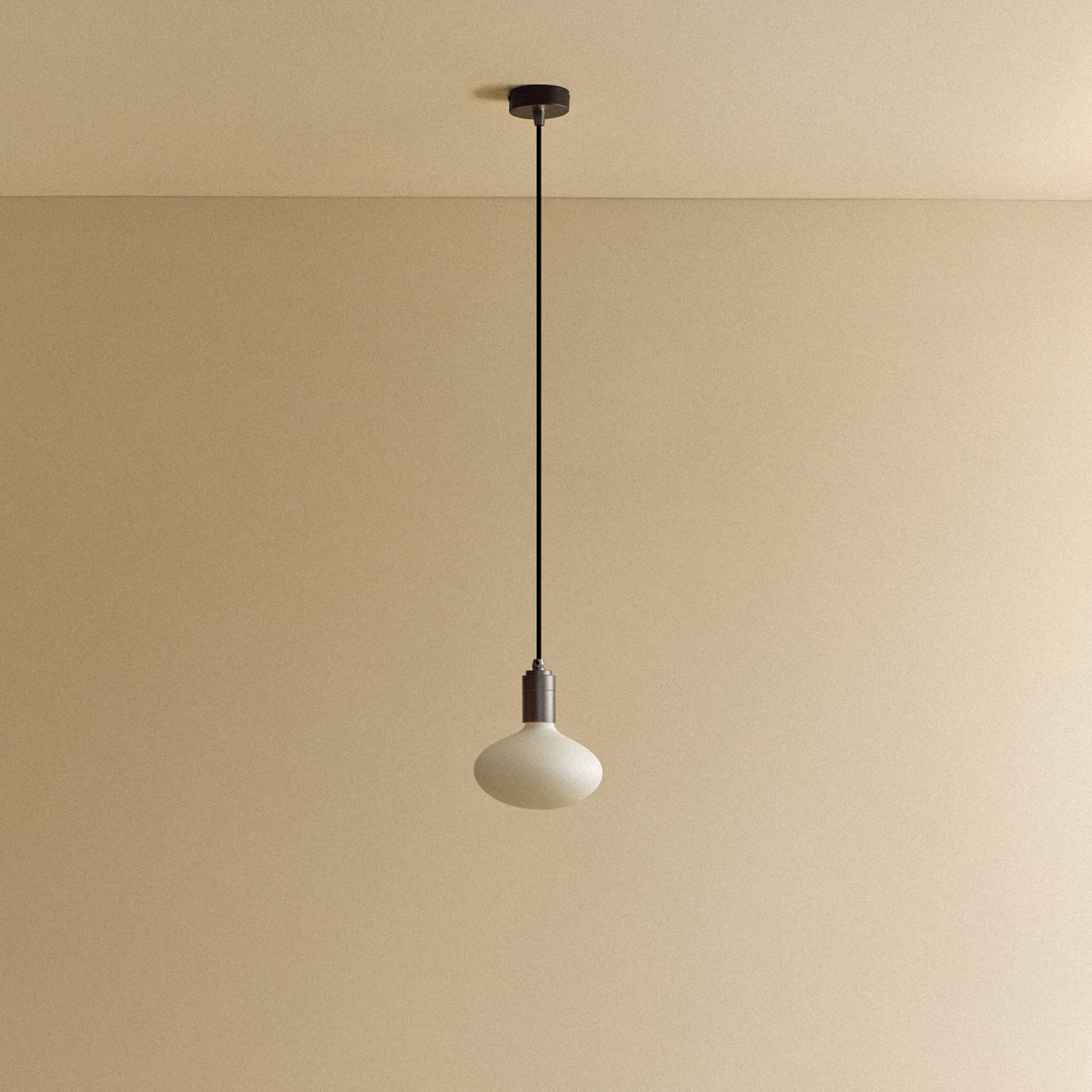 Oval Dim to Warm Pendant Light in Graphite