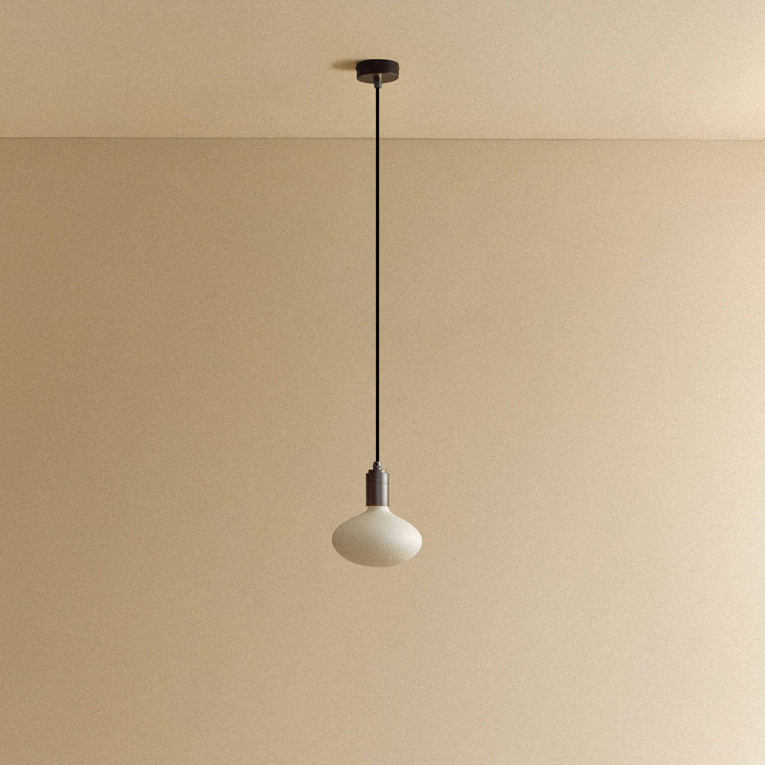 Oval Pendant Light in Graphite