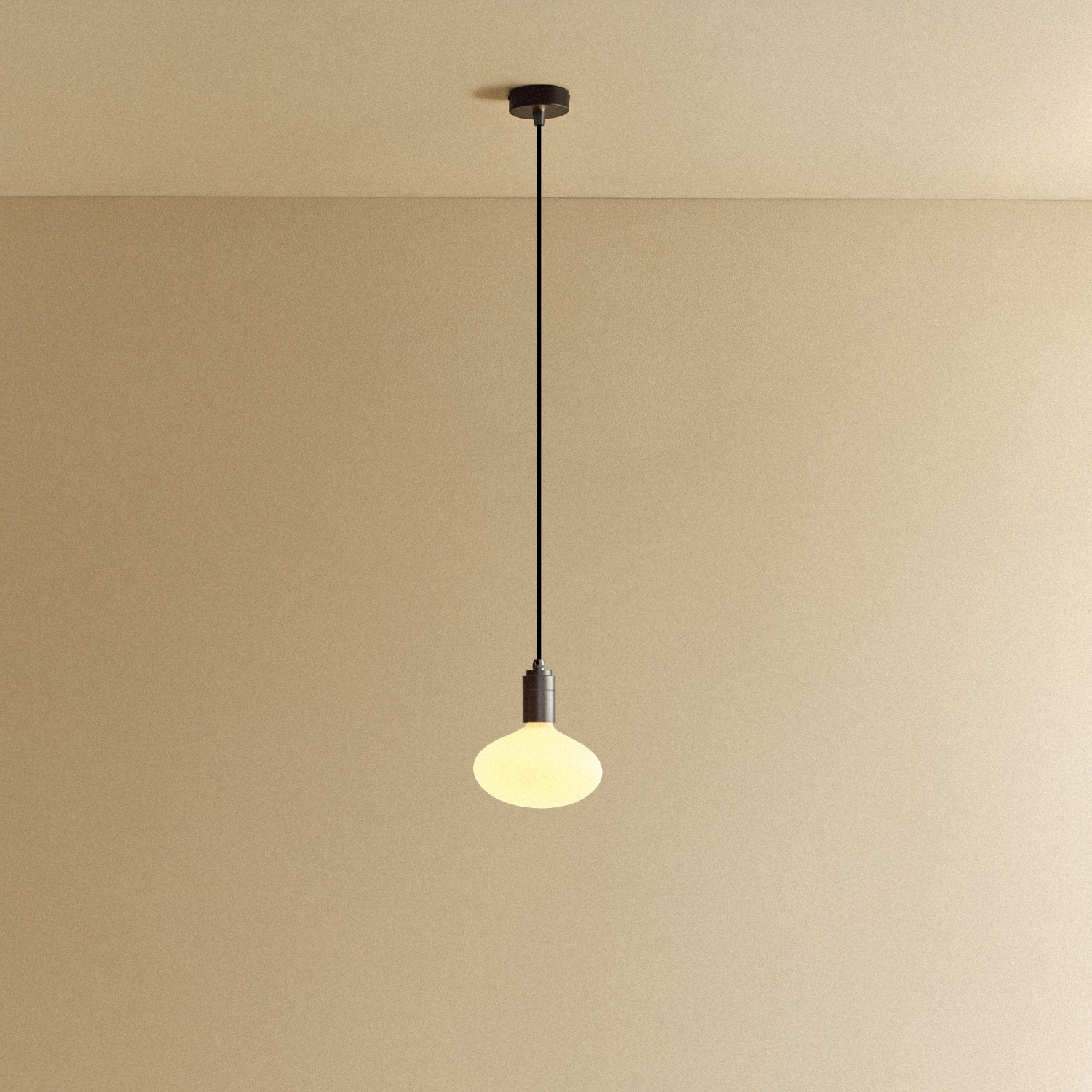 Oval Dim to Warm Pendant Light in Graphite