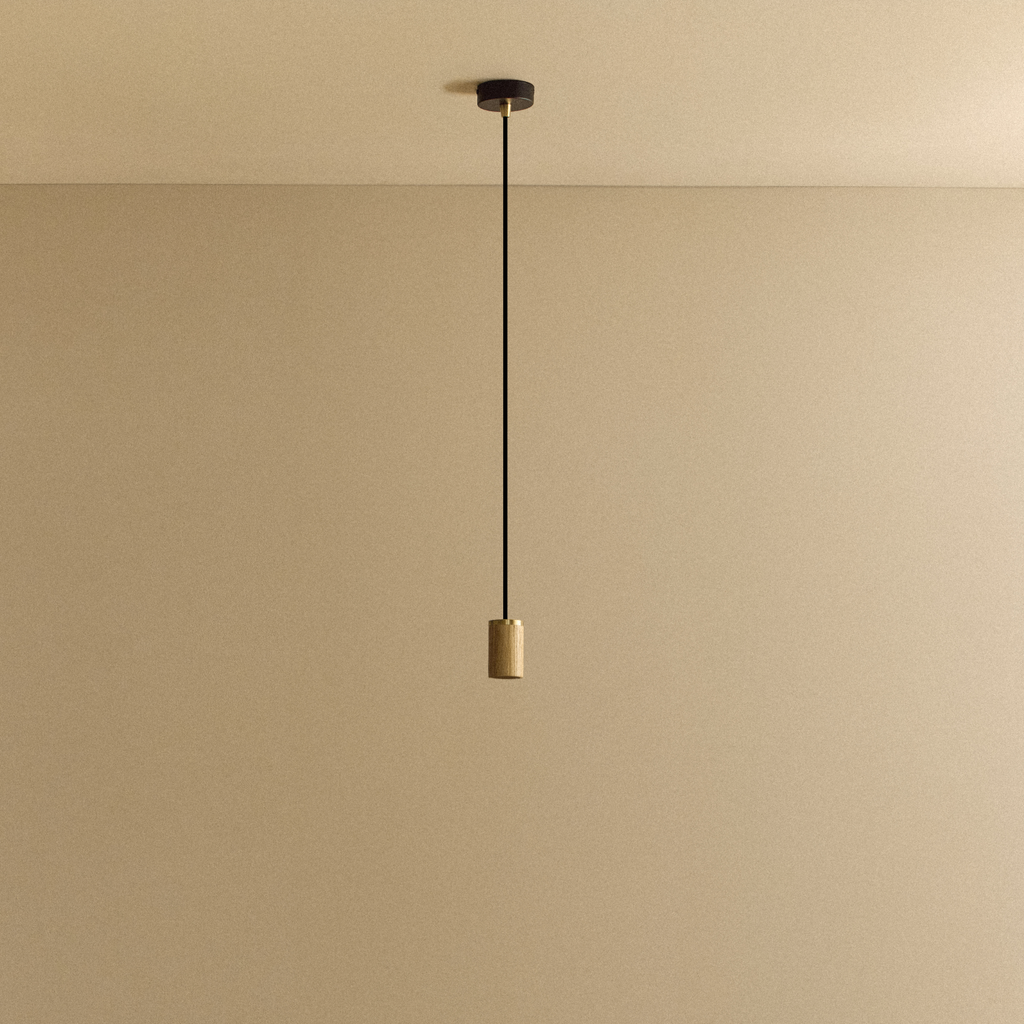 Knuckle Pendant in Oak