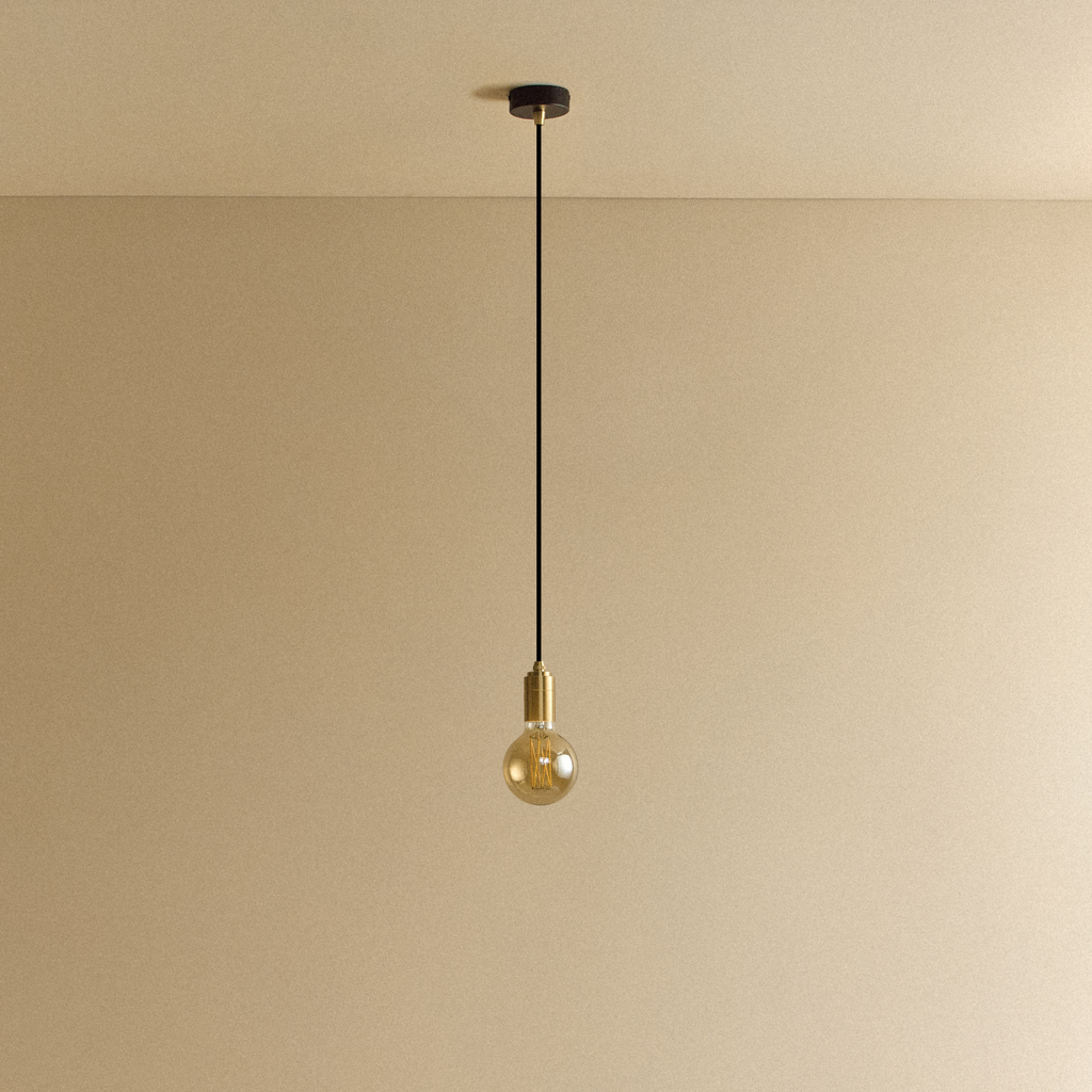 Elva Pendant Light Tinted in Brass