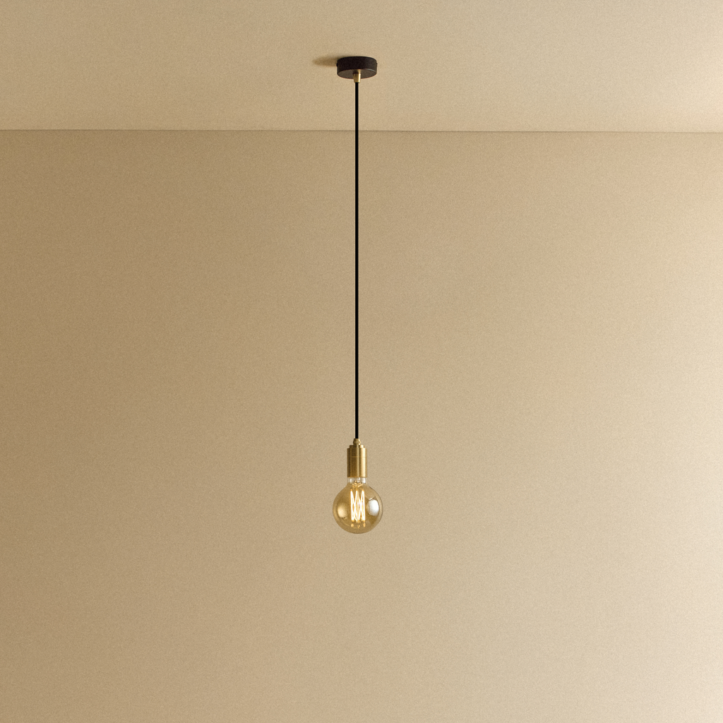 Elva Pendant Light Tinted in Brass