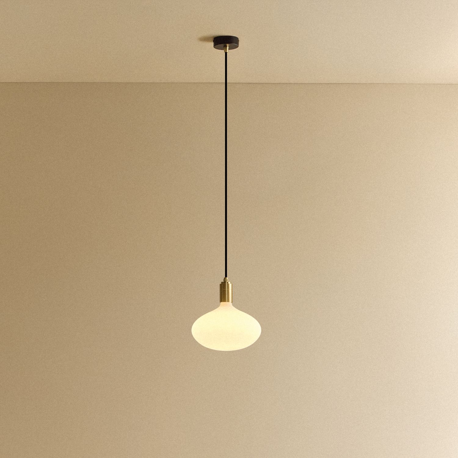 Oval II Pendant Light in Brass