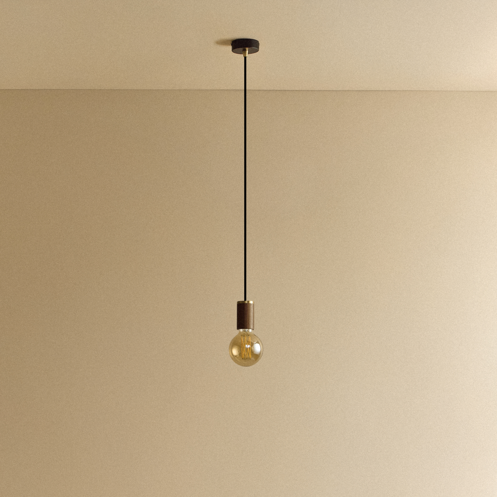 Elva Pendant Light Tinted in Walnut