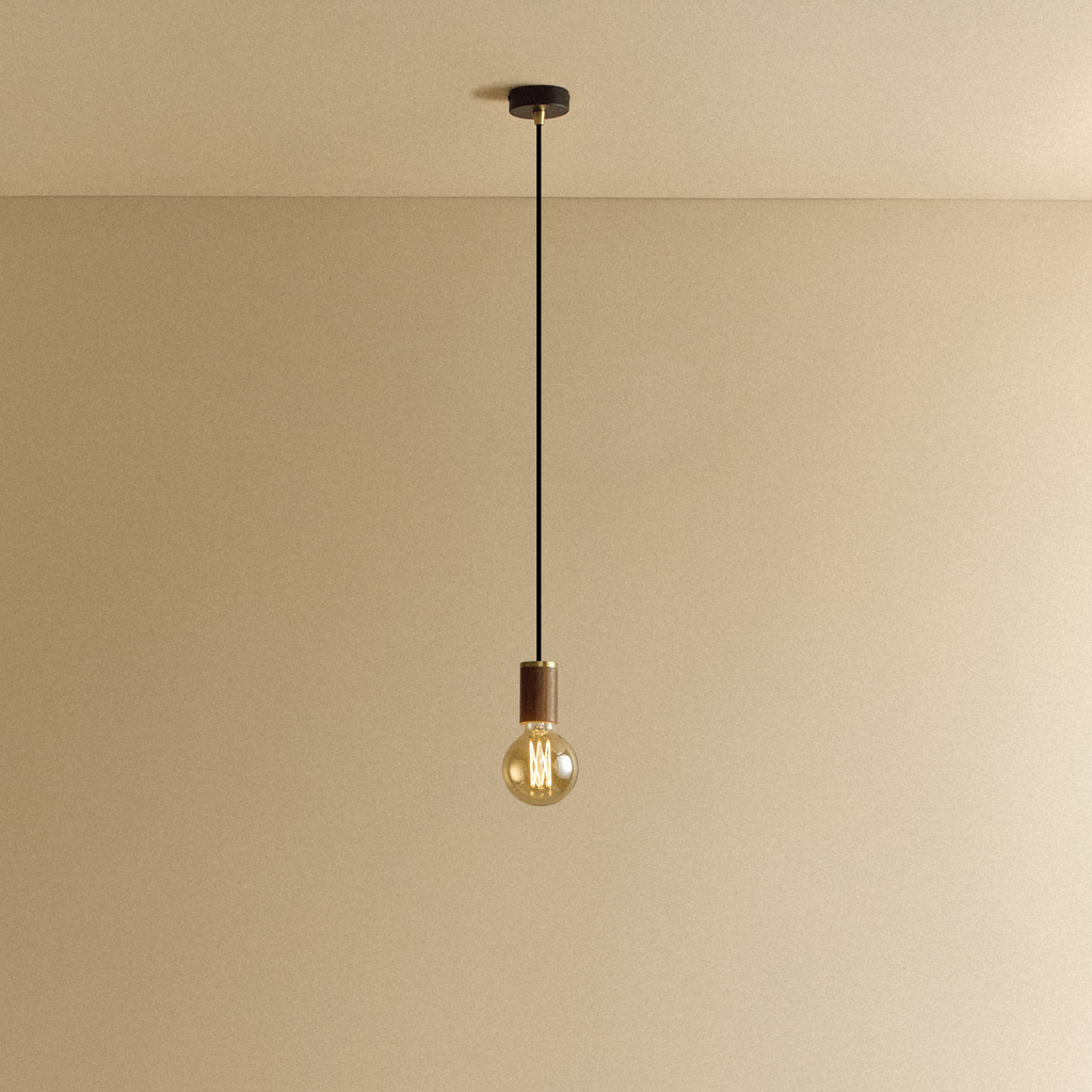 Elva Pendant Light Tinted in Walnut