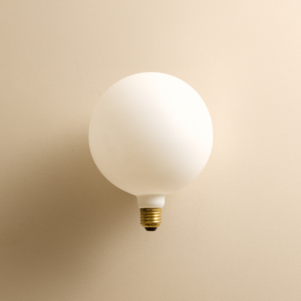 Bower Pendant Light Medium in Yellow + Sphere IV