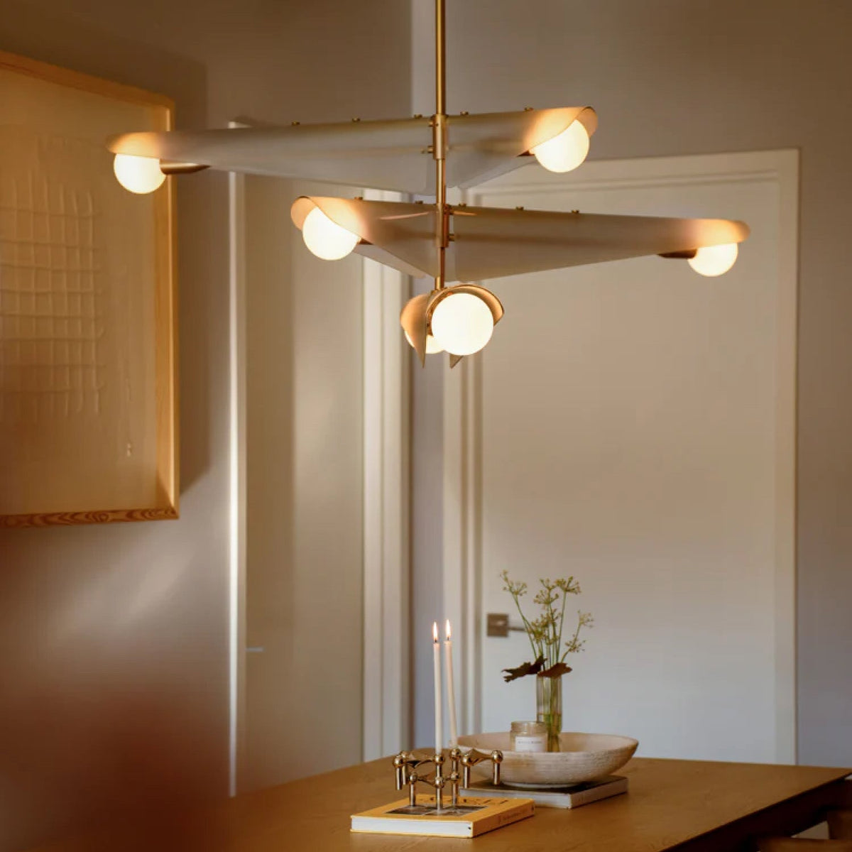Sycamore Chandelier 3 Tiers in Dawn Grey