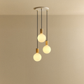 Triple Pendant in Oak + Sphere IV