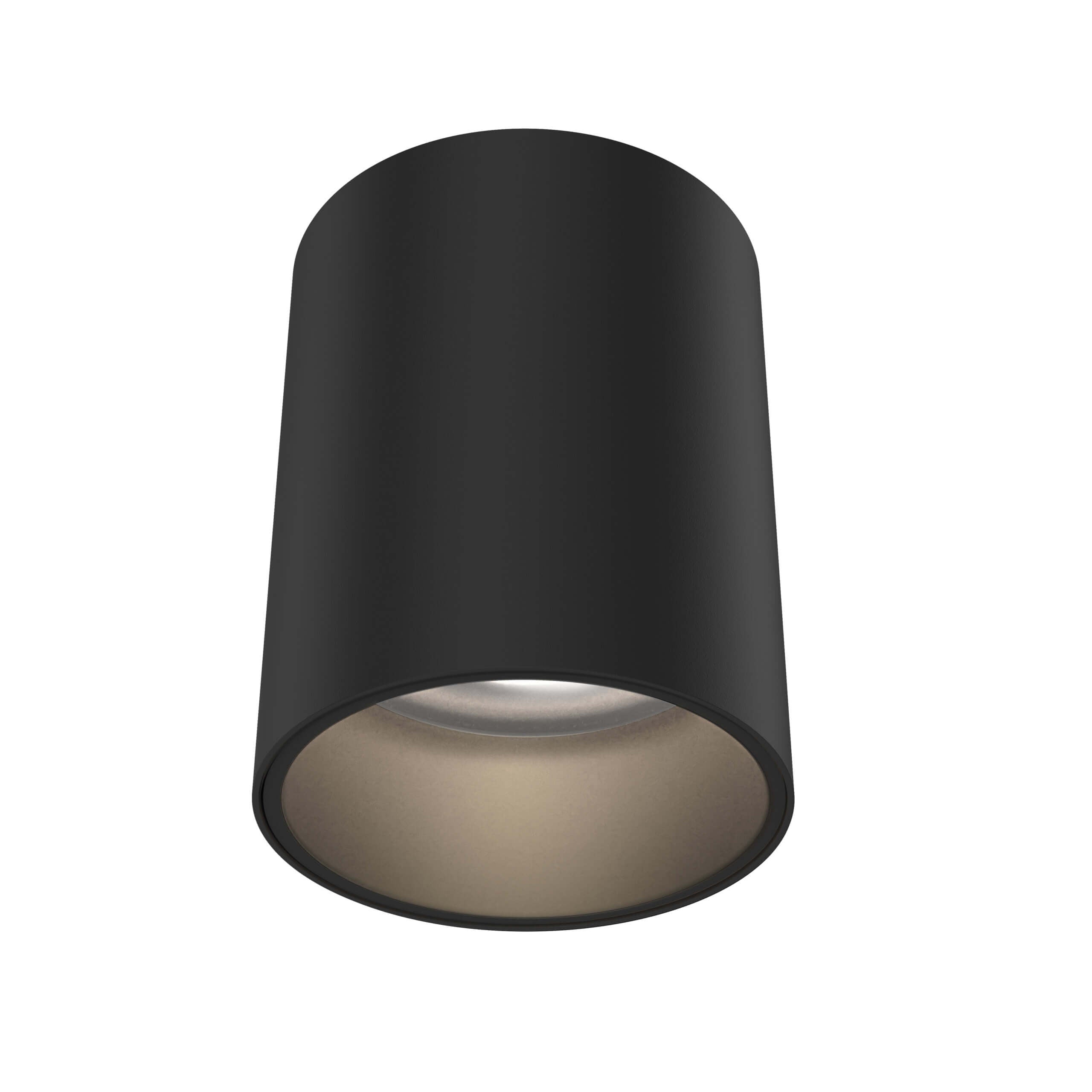 5 Inch Cylinder Flush Mount in Black