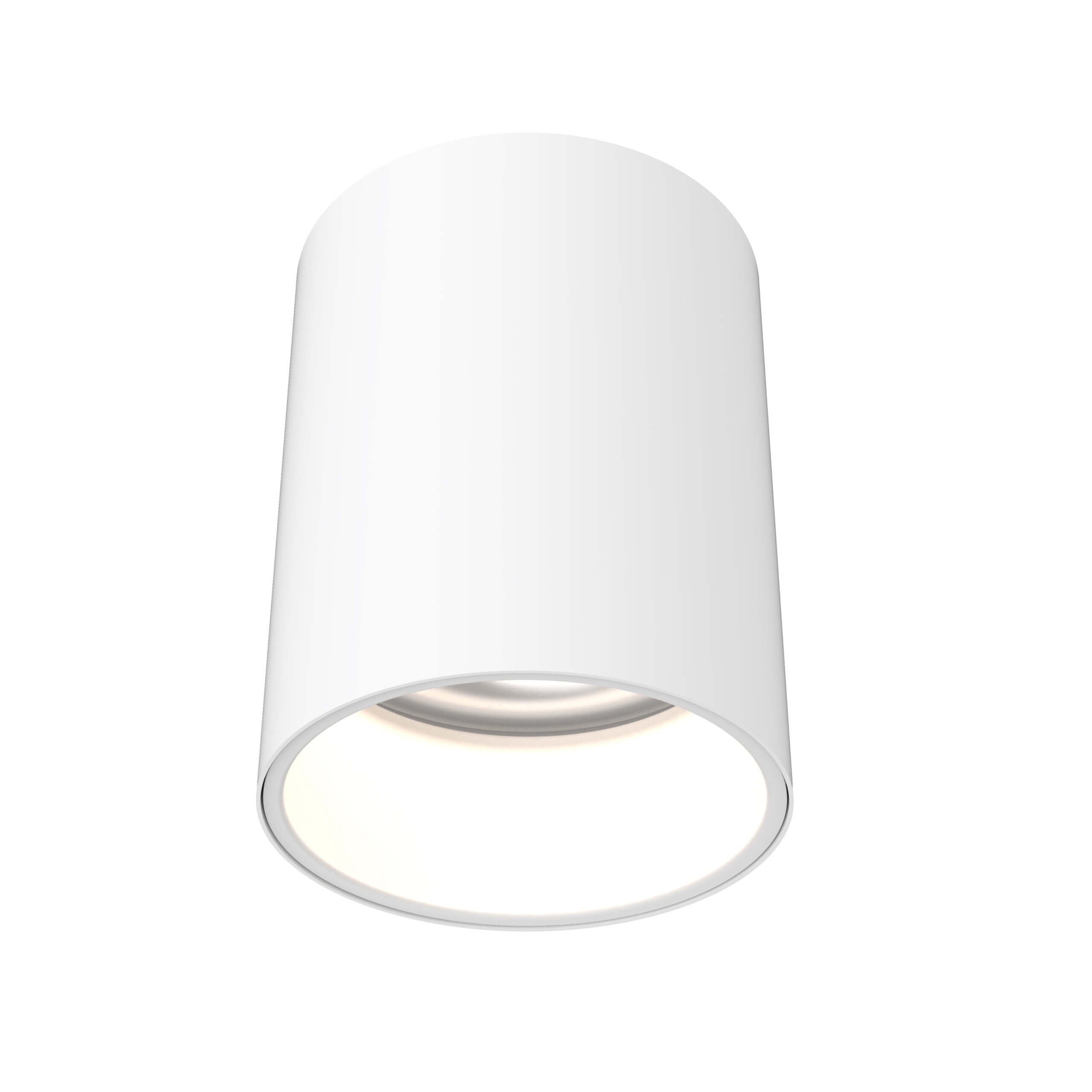 5 Inch Cylinder Flush Mount in White