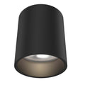 6 Inch Multi-Voltage Cylinder Flush Mount in Black