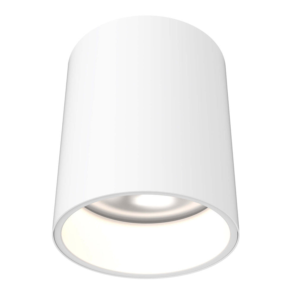 6 Inch Multi-Voltage Cylinder Flush Mount in White