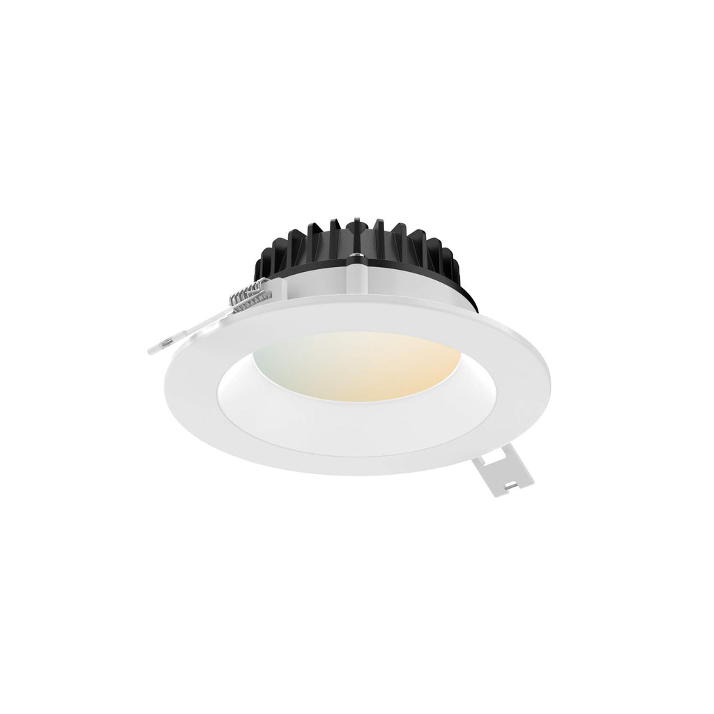 4 inch round smart regressed panel light, front view