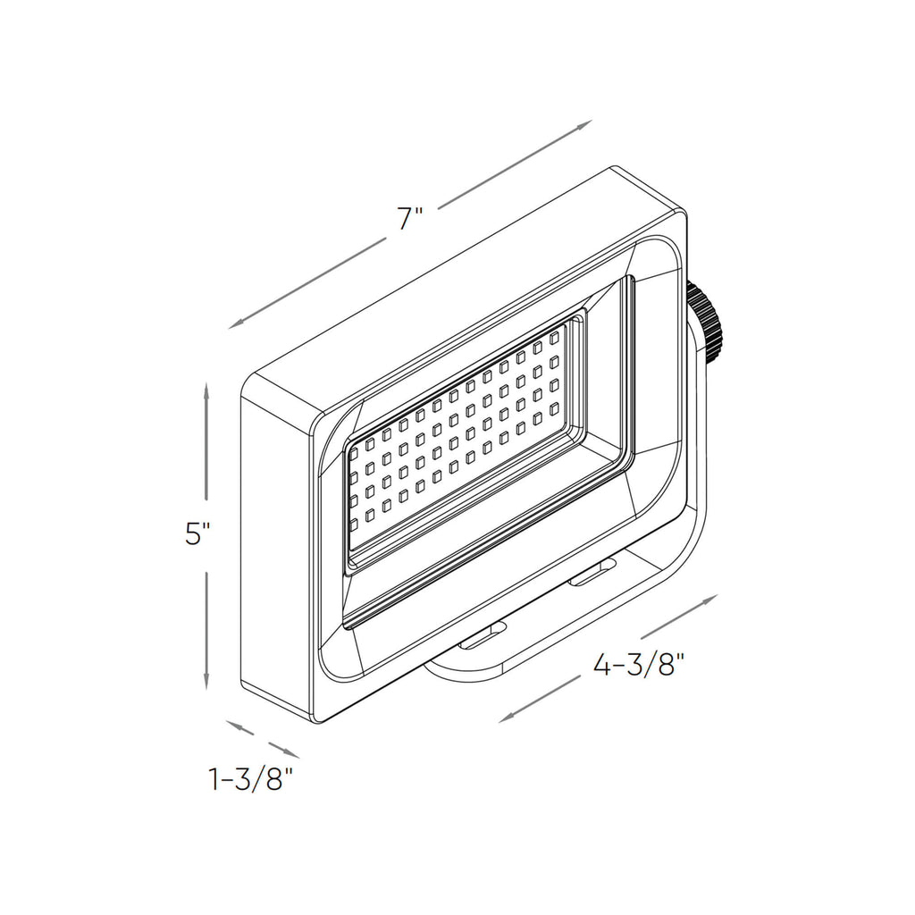 Smart Flood Light line drawing