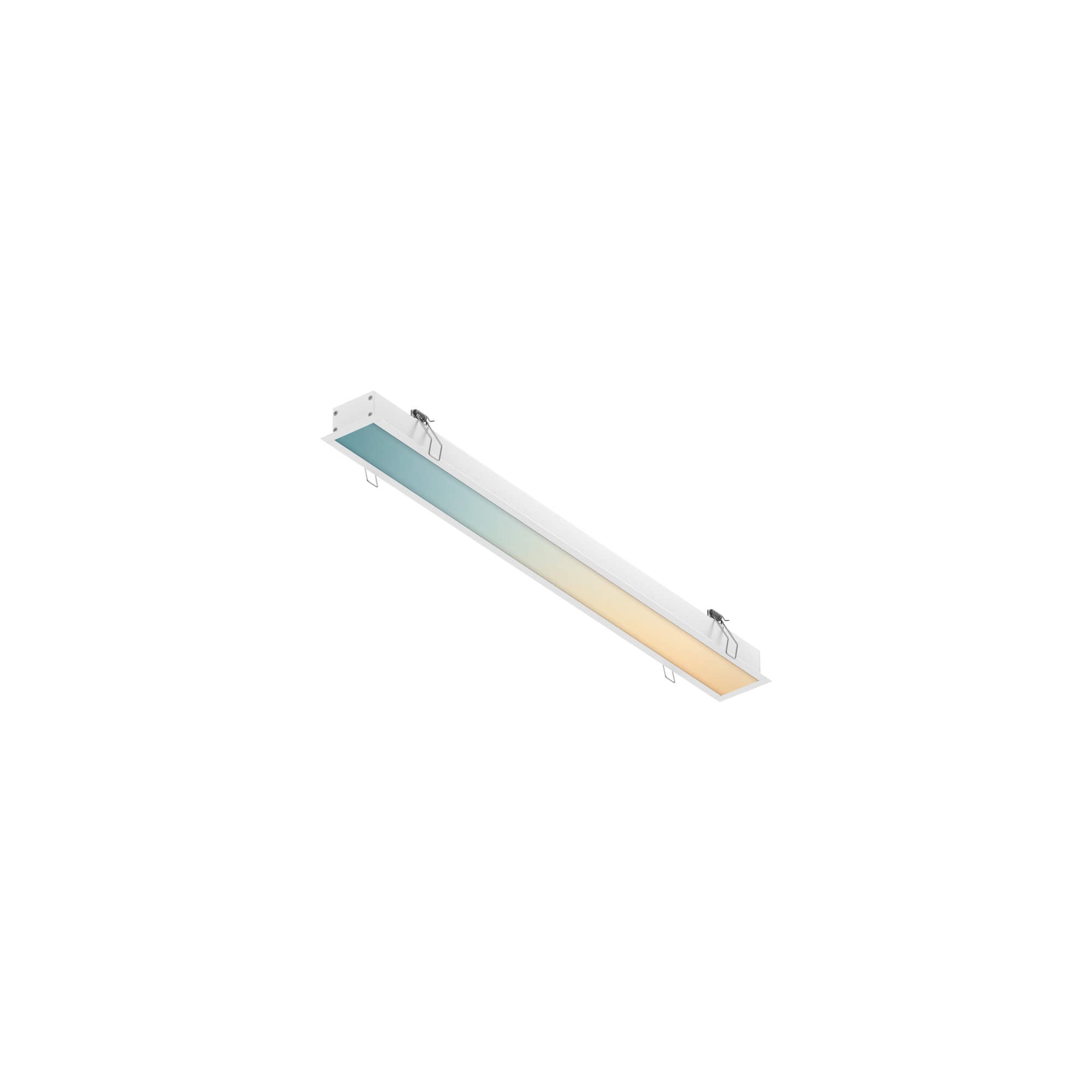 24 inch linear smart recessed light, front view