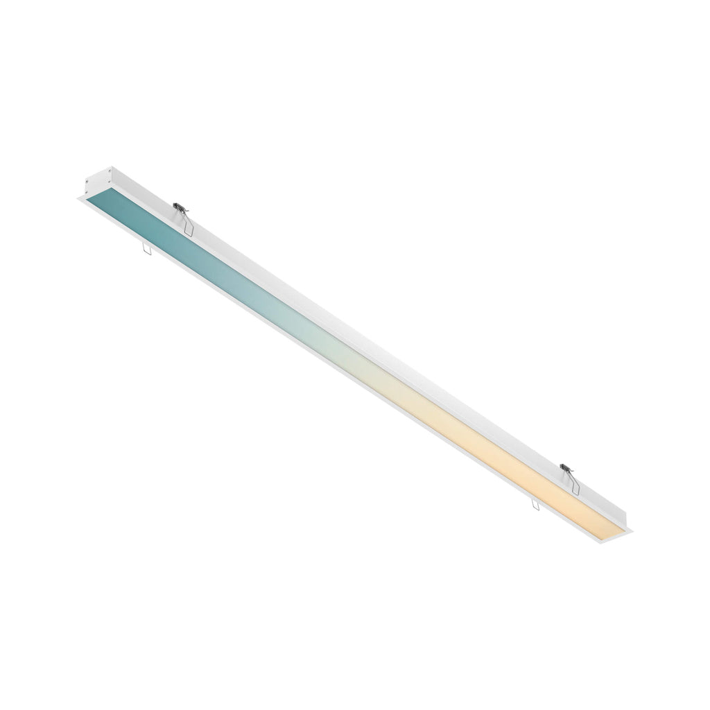 48 inch linear smart recessed light, front view