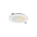 DALS Excel 4 inch round smart RGBCCT recessed panel light, front view