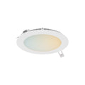 6 inch round smart RGBCCT recessed panel light, front view