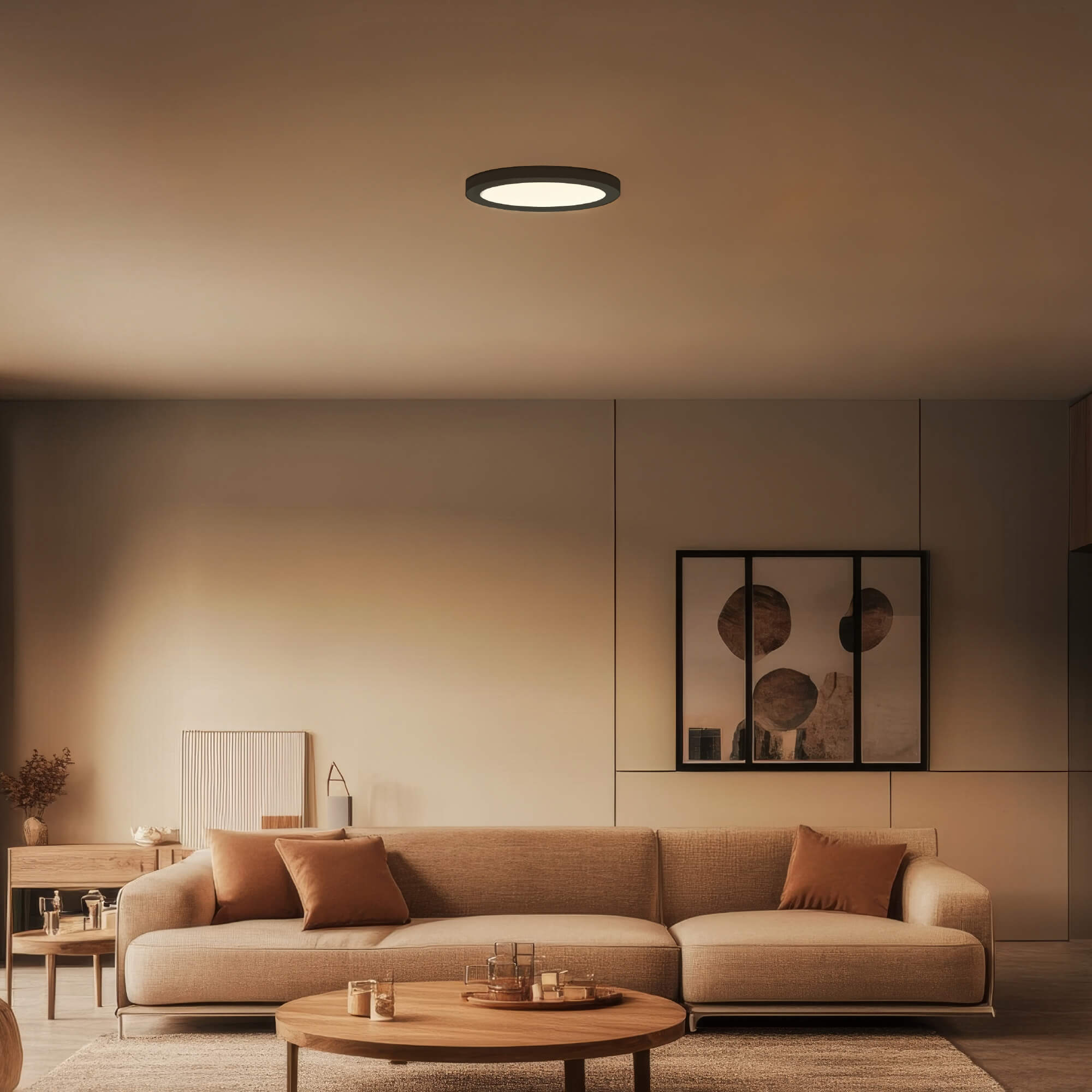 12 inch smart flush mount lifestyle