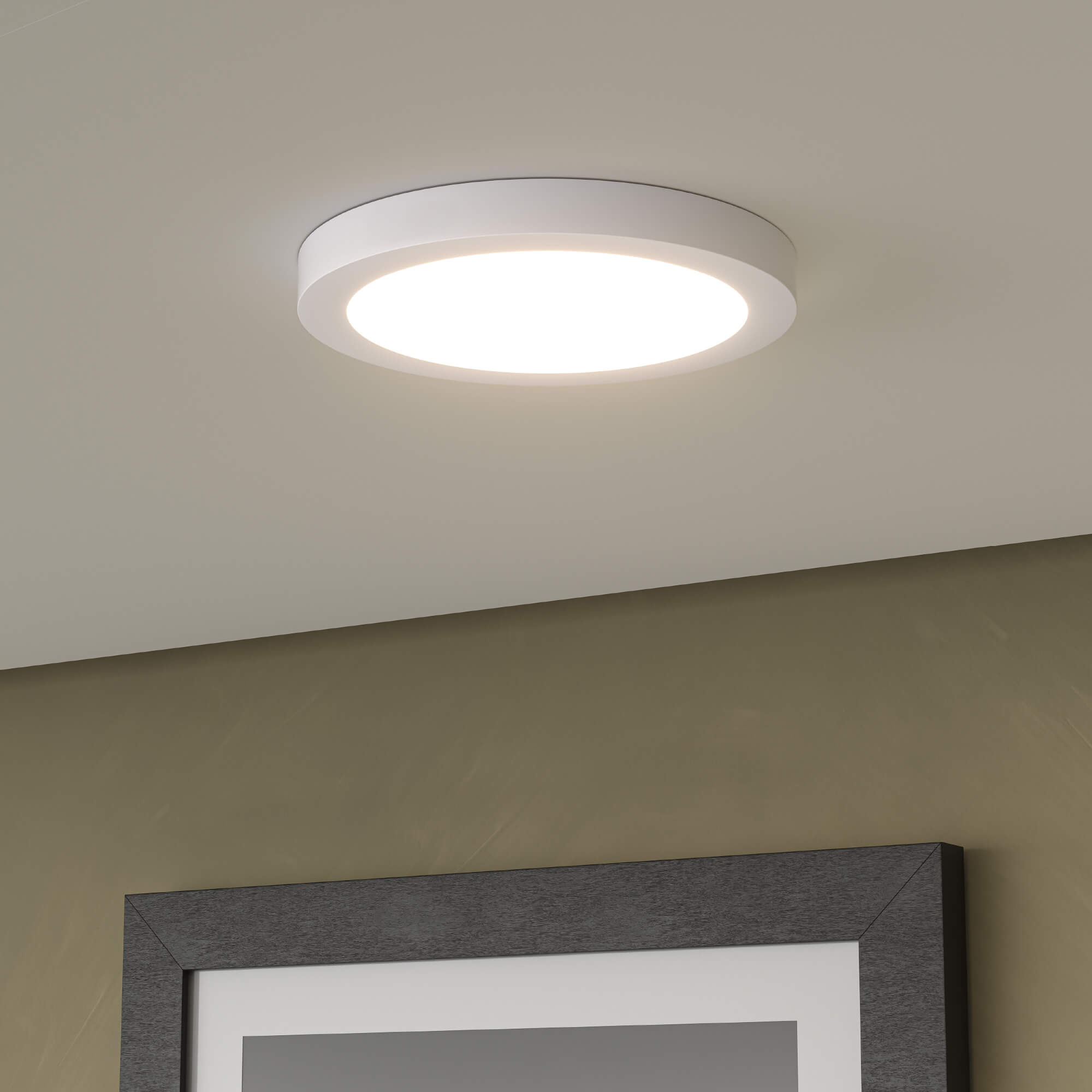 12 inch smart flush mount lifestyle