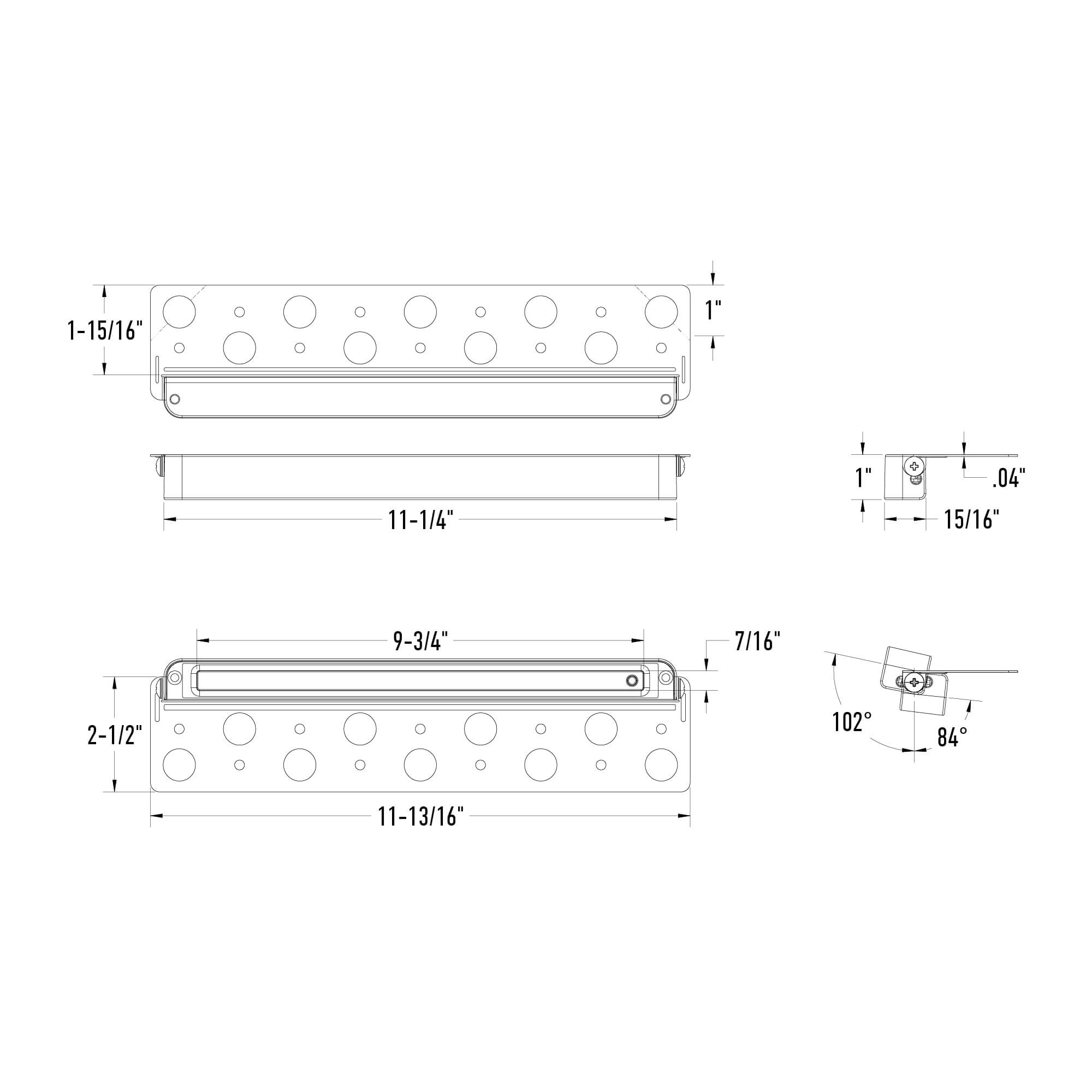 12 inch Smart Hardscape light line drawing