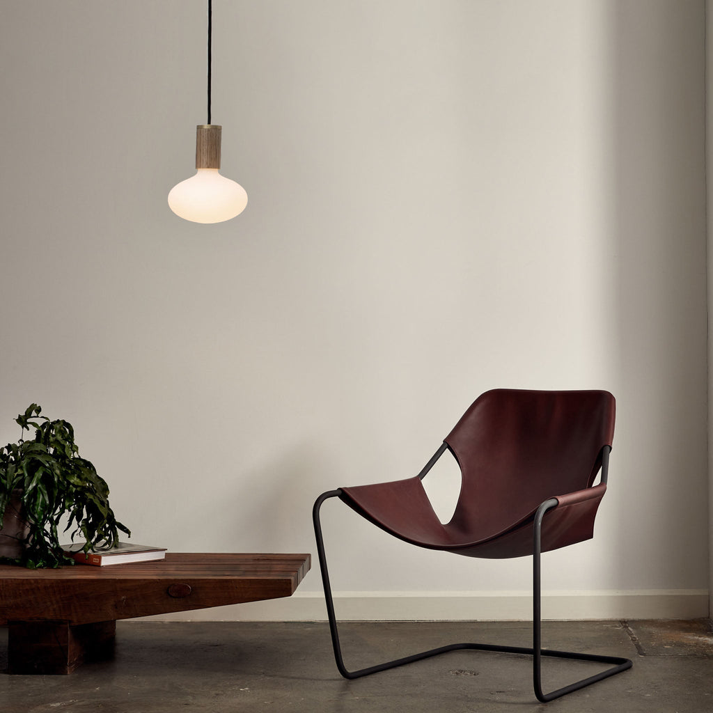 Oval Dim to Warm Pendant Light in Graphite
