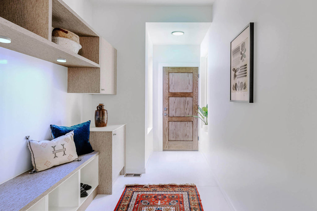 8 inch round smart flush mount lifestyle